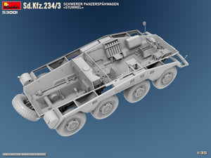 MiniArt 53001 Sd.Kfz.234/3 SCHWERER PANZERSPAHWAGEN STUMMEL 1/35 – Bild 9
