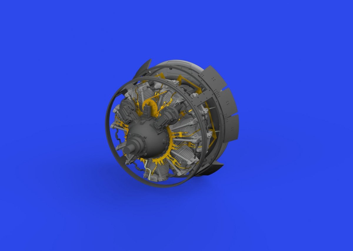 Eduard 648826 F4F-3 engine late PRINT EDUARD 1/48
