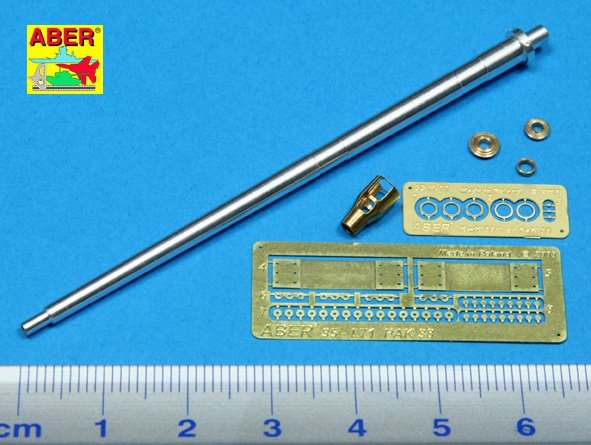 Aber 35L-071 Germ.5cm barrel for anti-tank gun Pak 38 1/35 – immagine 2