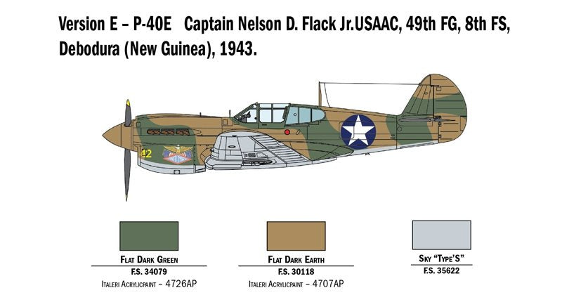 Italeri 2795 P-40 E/K KITTYHAWK 1/48 – immagine 10