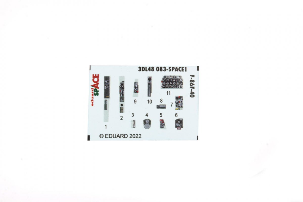 Eduard 3DL48083 F-86F-40 SPACE AIRFIX 1/48 – immagine 2