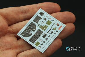 Quinta Studio QD32122 P-40E War Hawk 3D-Printed &amp;amp; coloured Interior on decal paper (Trumpeter) 1/32 – immagine 4