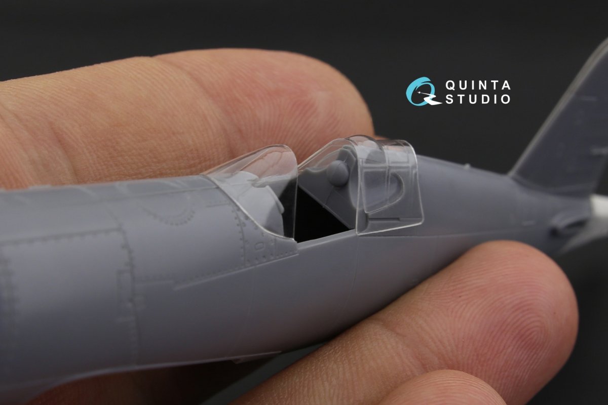 Quinta Studio QC72023 F4U-1 Corsair (Bird cage) vacuformed clear canopy (for Tamiya kit) 1/72 – zdjęcie 3
