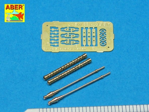 Aber A32002 Set of 2 barrels for German 7,92 mm MG 17 aircraft machine guns 1/32 – immagine 2