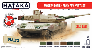 Hataka HTK-AS84 Modern Danish Army AFV paint set 6x17ml – Bild 2