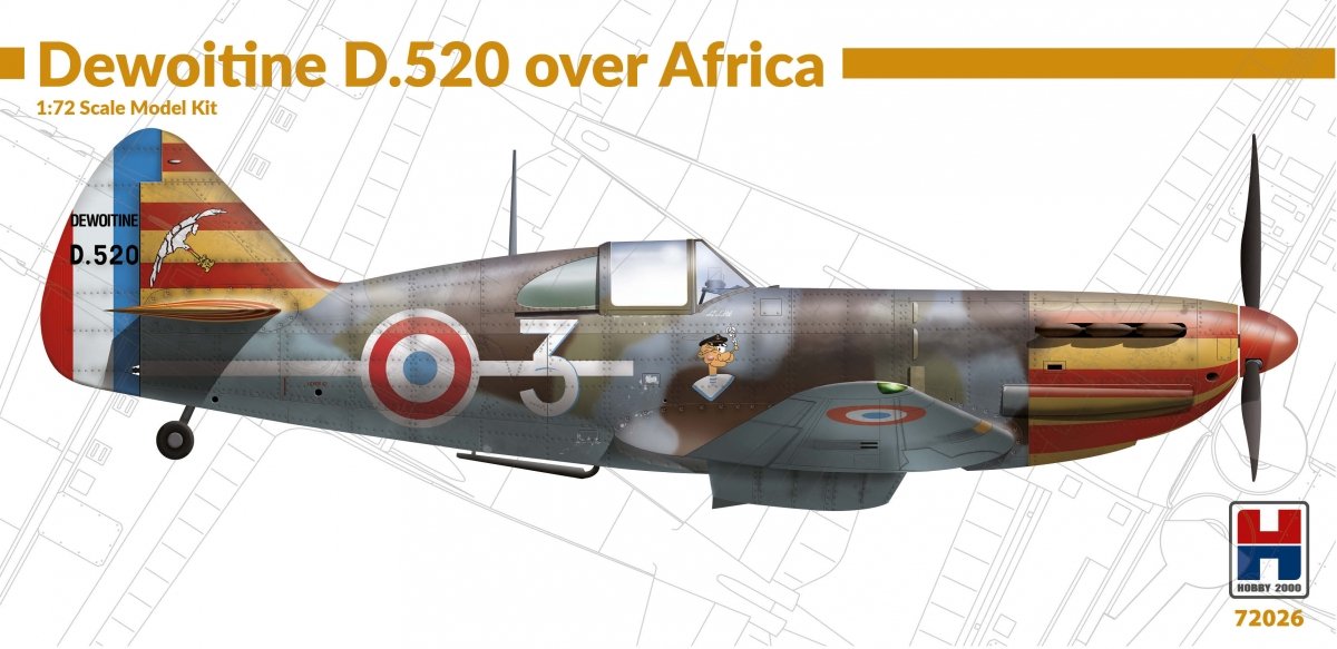 Hobby 2000 72026 Deviotine D.520 au-dessus de l'Afrique 1/72