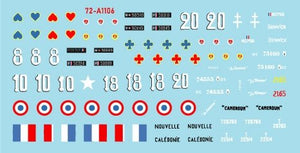 Star Decals 72-A1106 French Fighting Vehicles in Africa # 1 Vichy France and the FFL - Forces Francaises Libres 1/72 – imagen 3