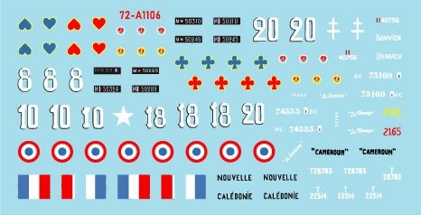 Star Decals 72-A1106 French Fighting Vehicles in Africa # 1 Vichy France and the FFL - Forces Francaises Libres 1/72 – imagen 3