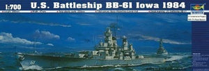 Trumpeter 05701 Cuirassé américain BB-61 Iowa 1984 Moderne 1/700