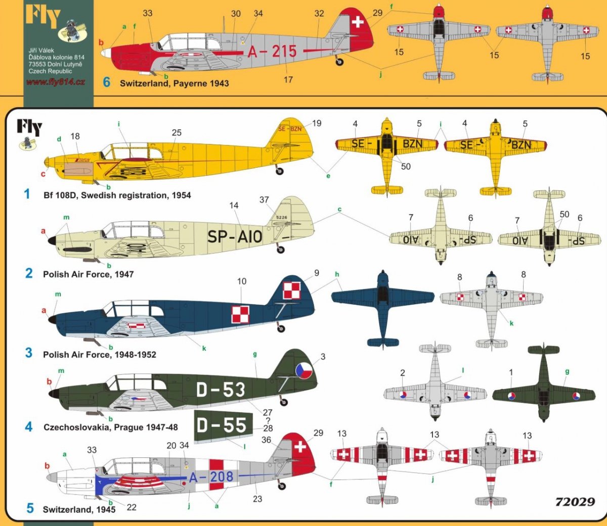Fly 72029 Messerschmitt Bf 108B/D Taifun 1/72 – imagen 3