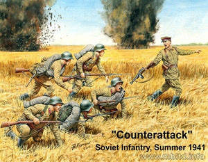 Master Box 3563 Counterattack Soviet infantry, summer 1941 1/35 – immagine 2