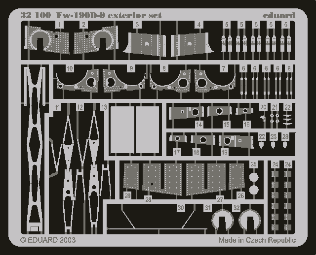 Eduard BIG3201 Fw 190D 1/32 Hasegawa – immagine 4