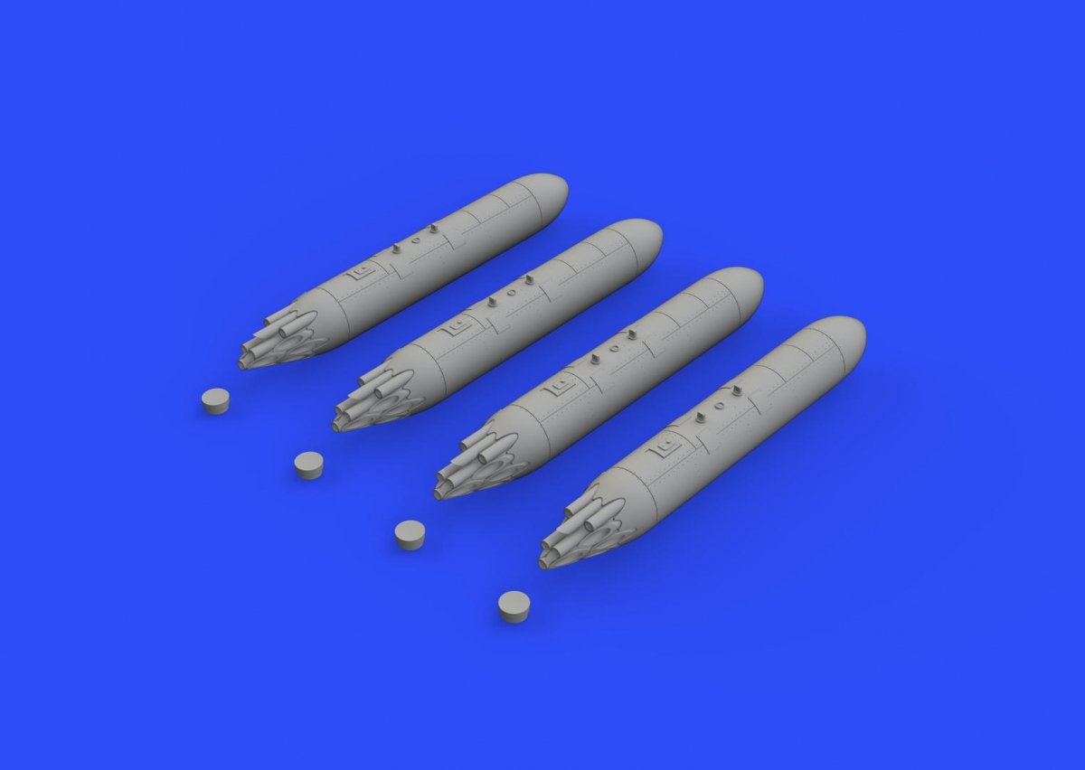 Eduard 648478 SUU-7 dispenser w/ extended tubes 1/48 – zdjęcie 3