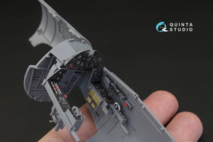 Quinta Studio QD32015 F4U-1 Corsair (Bird cage) 3D-Printed &amp;amp; coloured Interior on decal paper (for Tamiya kit) 1/32 – immagine 3