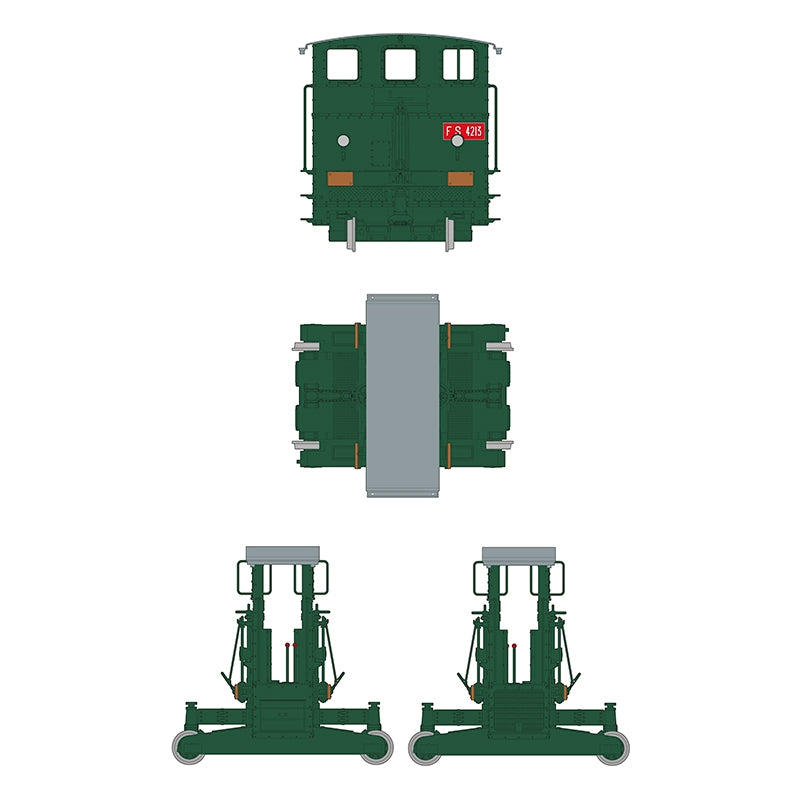 AK Interactive AK35009 AUTOMOTORE FS 206/207/208 SOGLIOLA RAIL SHUNTER – TREN DE MANIOBRAS 1/35 – immagine 4