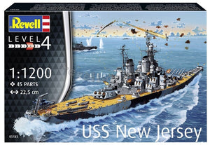 Revell 65183 USS New Jersey Model Set 1/1200 – immagine 2