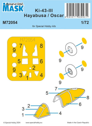Special Hobby M72054 Ki-43-III Hayabusa / Oskar (For Special Hobby Kits) 1/72