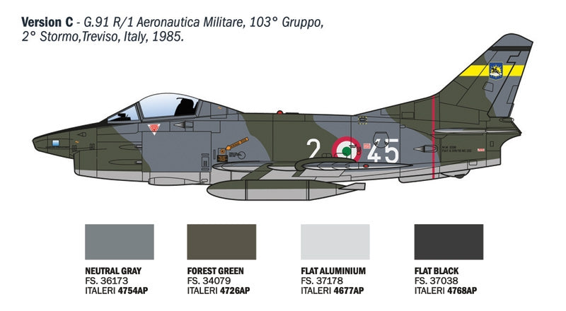 Italeri 92645 FIAT G.91 R 1/48 – image 7