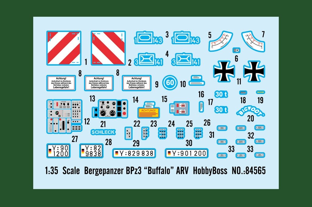 Hobby Boss 84565 Modern German BPz3 &amp;quot;Buffalo&amp;quot; armored rescue vehicle 1/35 – image 3