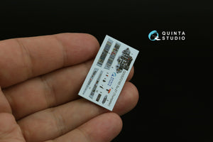 Quinta Studio QD+72183 Su-27 3D-Printed &amp;amp; coloured Interior on decal paper (Trumpeter) (with 3D-printed resin part) 1/72 – immagine 7