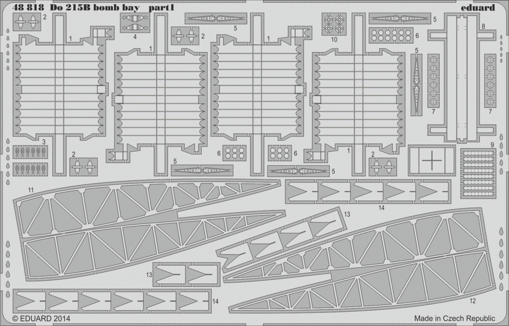 Eduard 48818 Do 215B bomb bay 1/48 ICM – imagen 2
