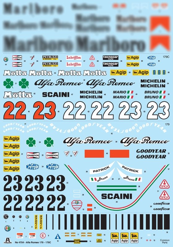 Italeri 4704 ALFA ROMEO 179 - 179C 1/12 – Bild 16