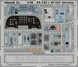 Intérieur du Fw 200 Condor Eduard FE342 au 1/48 Trumpeter