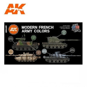 AK Interactive AK11661 3G MODERN FRENCH ARMY COLORS 6x17 ml – imagen 2