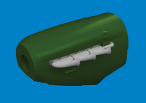 Eduard 672409 Spitfire Mk. V three-stacks exhaust fishtail PRINT Tamiya 1/72 – image 2