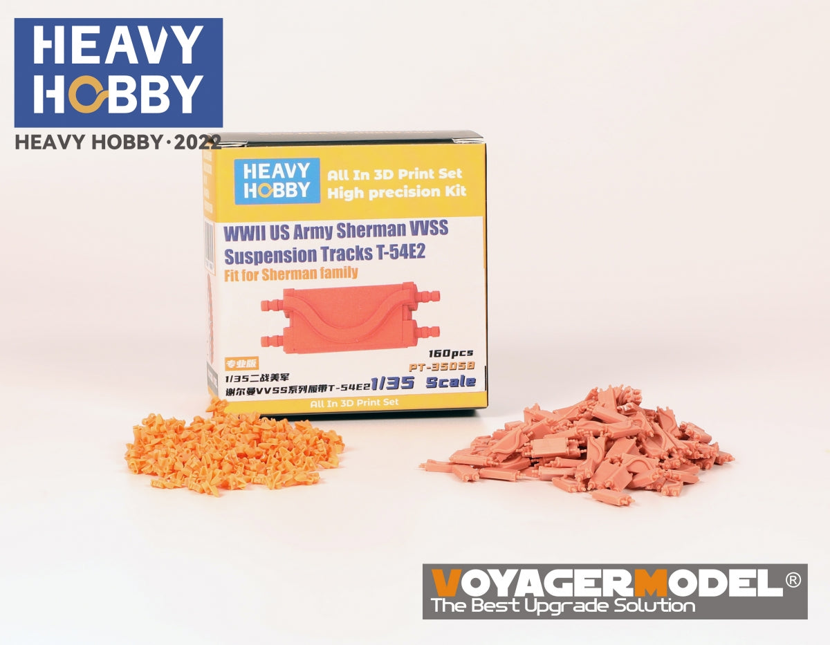 Heavy Hobby PT35058 WWII US Army Sherman VVSS Suspension Tracks T-54E2 1/35 – imagen 2