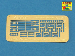 Aber R-34 Smoke Discharges for German Tanks like Tiger I, Panther A/D, Panzer IIIL, Panzer IVG, Luchs, Puma 1/35 – zdjęcie 5