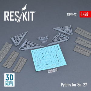 RESKIT RS48-0421 PYLONS FOR SU-27 1/48 – Bild 2