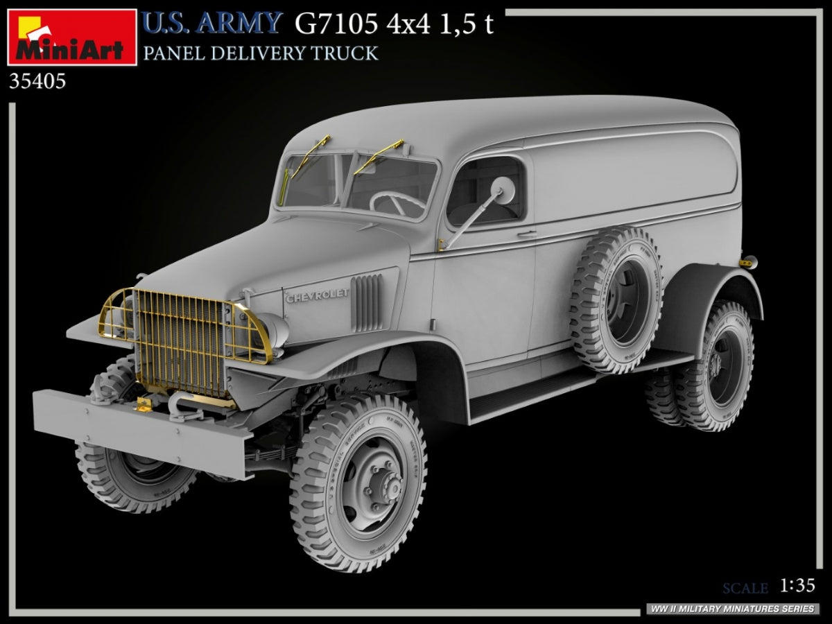 MiniArt 35405 U.S. ARMY G7105 4х4 1,5 t PANEL DELIVERY TRUCK 1/35 – immagine 19