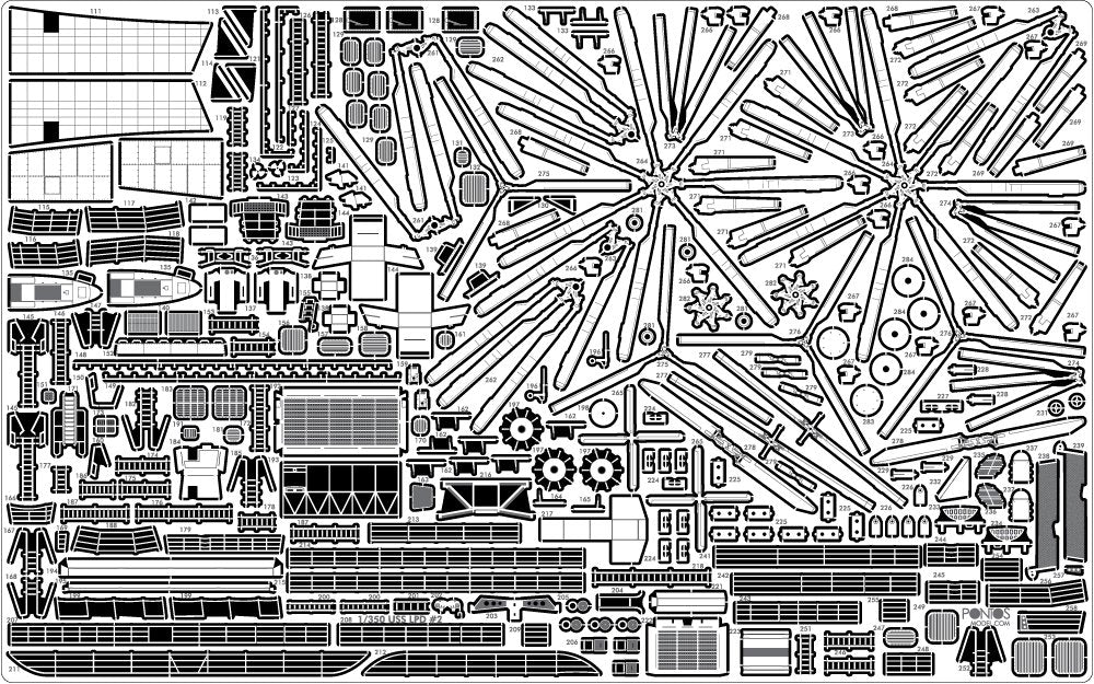 Pontos 35016F1 USS San Antonio Class LPD Detail Up Set 1/350 – zdjęcie 13