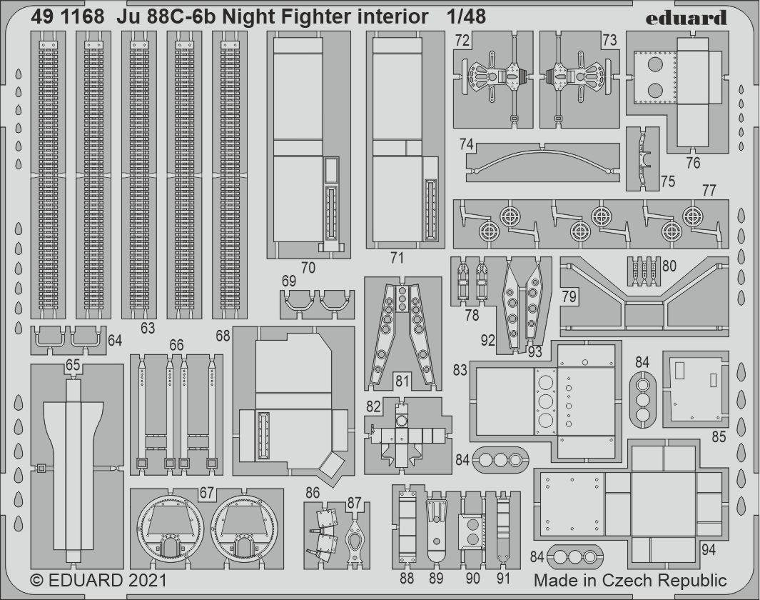Eduard BIG49288 Ju 88C-6b Chasseur de nuit ICM 1/48 – image 2