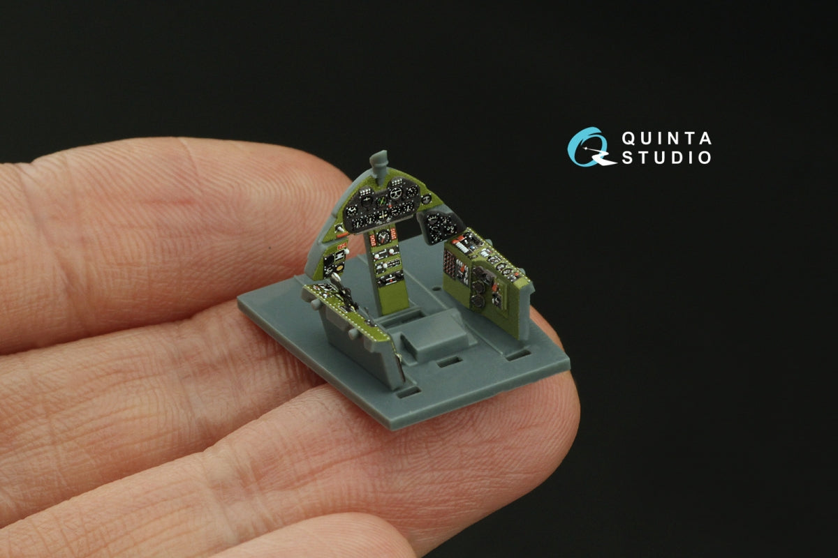 Quinta Studio QD72147 F6F-3 Hellcat 3D-Printed coloured Interior on decal paper (Eduard) 1/72 – immagine 8
