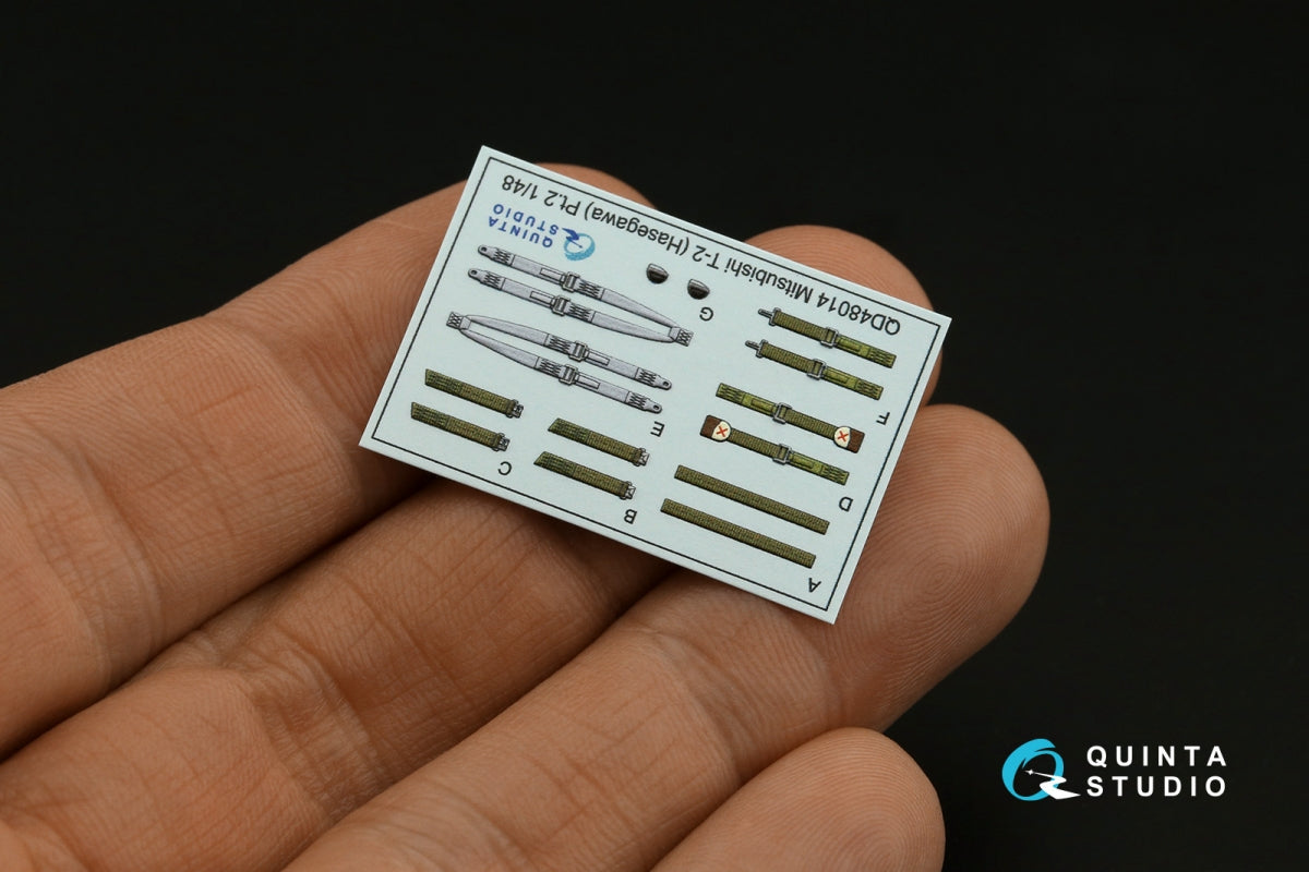 Quinta Studio QD48014 Mitsubishi T-2 3D-Printed coloured Interior on decal paper (Hasegawa) 1/48 – Bild 7