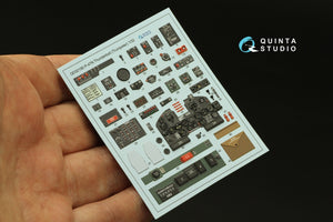 Quinta Studio QD32190 P-47N Thunderbolt 3D-Printed coloured Interior on decal paper (Trumpeter) 1/32 – Bild 2