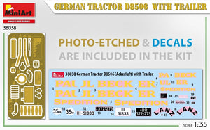 MiniArt 38038 German Tractor D8506 with trailer 1/35 – image 3
