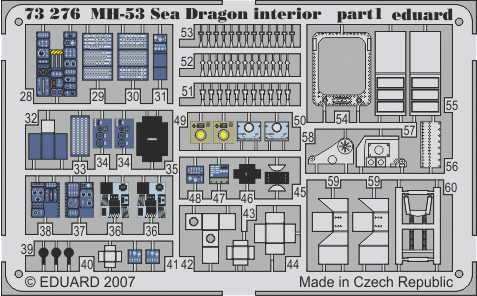 Eduard 73276 MH-53 interior 1/72 ITALERI – imagen 2