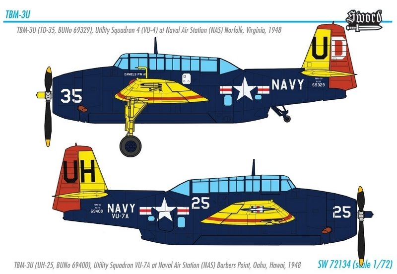 Sword 72134 TBM-3U Avenger 1/72 – imagen 2