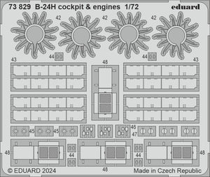 Eduard 73829 B-24H cockpit engines AIRFIX 1/72 – zdjęcie 2