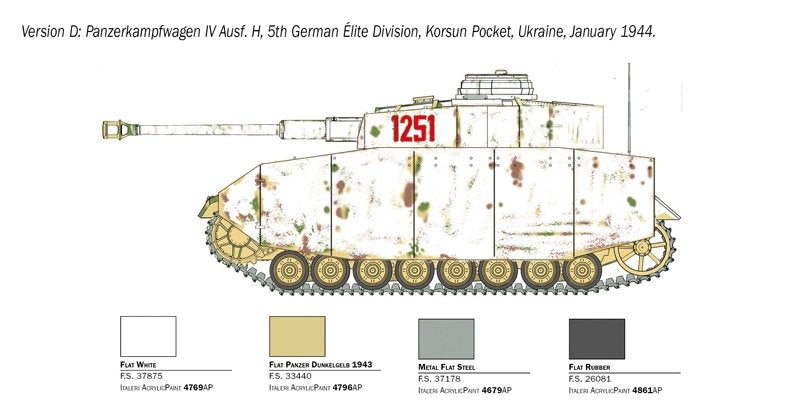 Italeri 6578 Pz. Kpfw. IV Ausf. H 1/35 – immagine 4