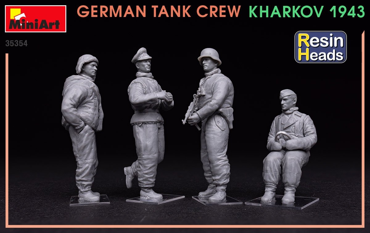MiniArt 35354 Équipage de char allemand Kharkov 1943 (Têtes en résine) 1/35 – image 3
