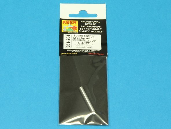 Aber 35L-204 Soviet 122mm M-30 barrel for SELF-PROPELLED GUN SU-122 1/35 – immagine 5