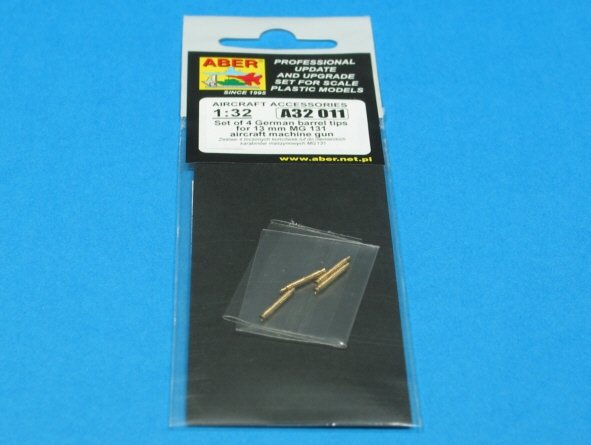 Aber A32011 Set of 4 barrel tips for German 13 mm MG 131 aircraft machine gun 1/32 – imagen 3