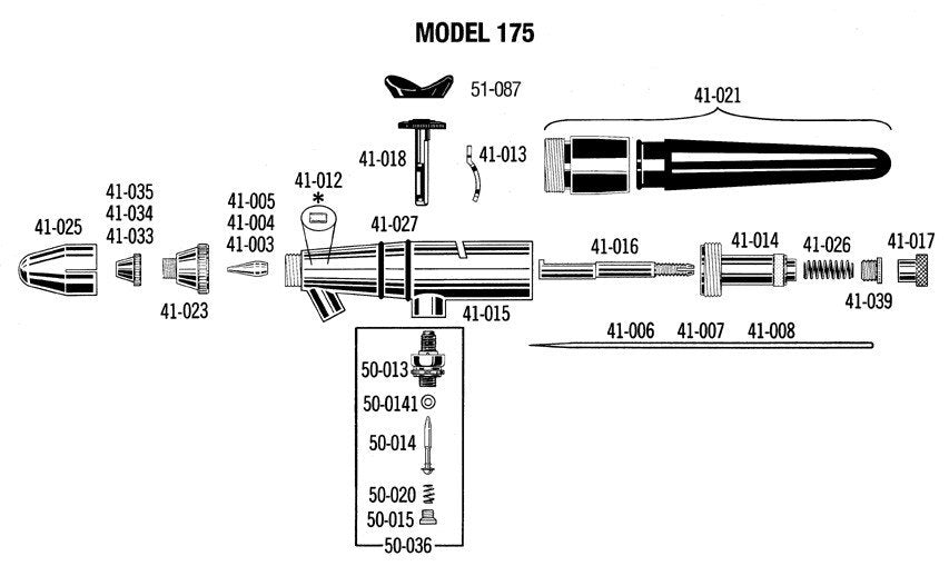 Badger 175CS Aerograf 175 Crescendo – zdjęcie 3