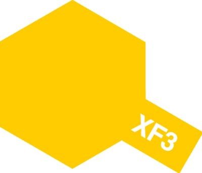 Tamiya XF3 Flat Yellow (81703) Acrylic paint 10ml – immagine 3