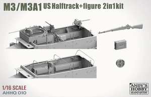 Andy's Hobby Headquarters AHHQ-010 M3/M3A1 US Halftrack 2in1 kit 1/16