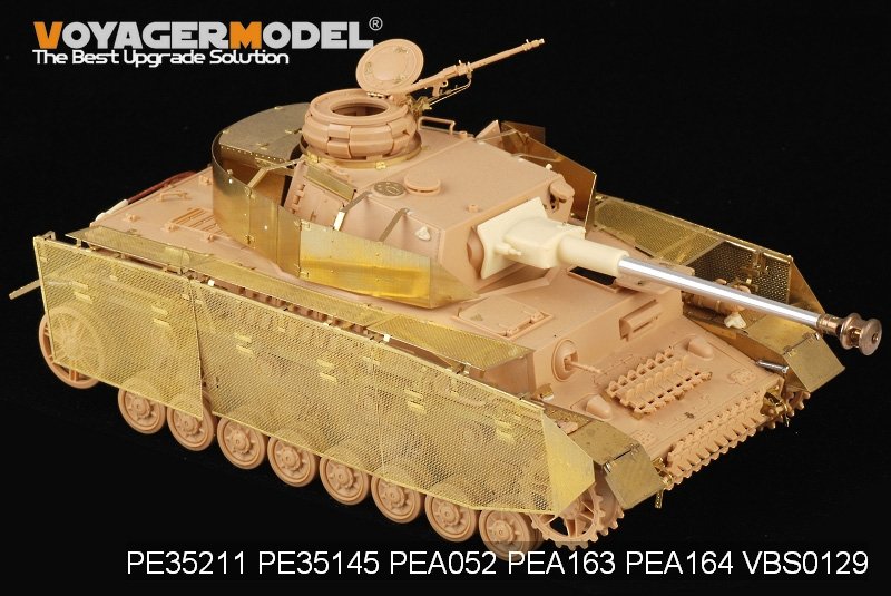 Voyager Model PEA164 WWII German Panzer.IV Ausf.J &amp;quot;Thoma shields&amp;quot; wire mesh schürzen (For All) 1/35 – Bild 3